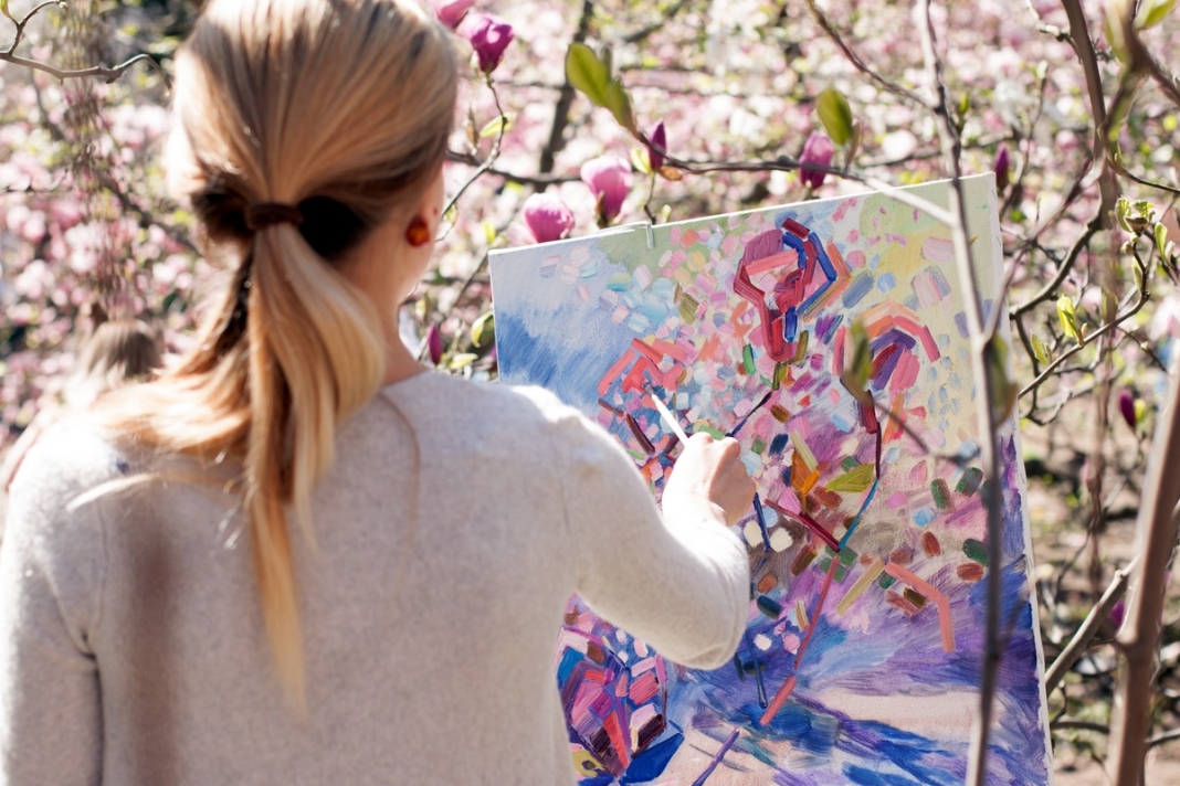 Artist painting in West Virginia Artist Painting In West Virginia