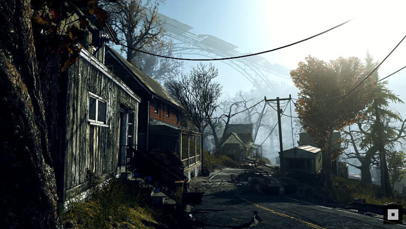 New River Gorge Bridge from Fallout 76 A screenshot from the new game Fallout 76 appears to show a ruined New River Gorge in the background.