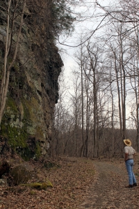 McKinley's Rock is not necessarily easy to find, and is only perceptible when viewed from the south.