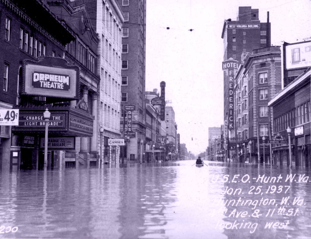 Ohio River Flood of 1937 at Huntington, W.Va. Worst Floods in West Virginia History