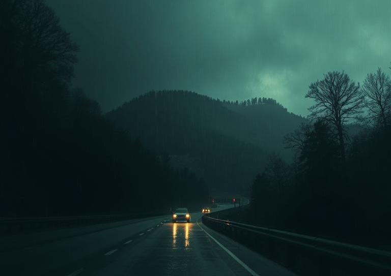 West Virginia Turnpike Ghosts West Virginia Turnpike ghosts are said to haunt I-77 through the Appalachian Mountains.