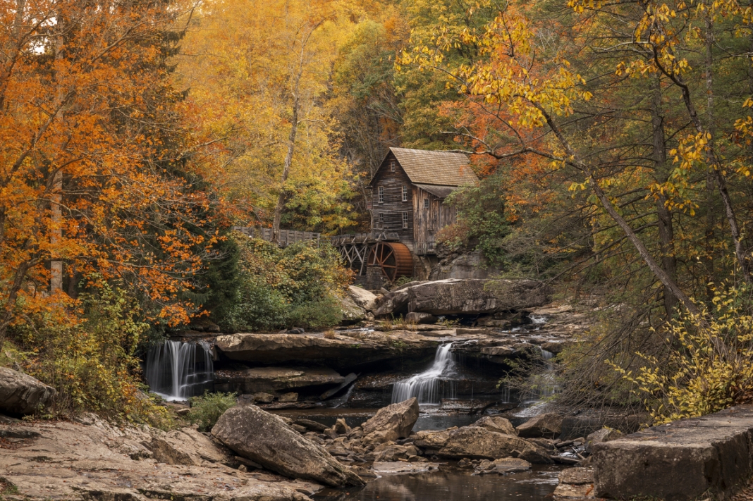 Glade Creek Grist Mill Mosyt photographed places in West Virginia: Glade Creek Grist Mill