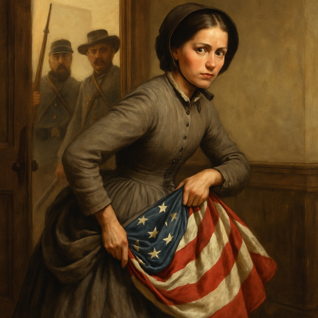 Martinsburg woman hiding flag